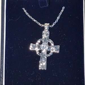 Sterling Silver Celtic Cross Necklace.